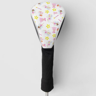 Pretty Tooth Fairy Magic Wand White Teeth Golf Head Cover