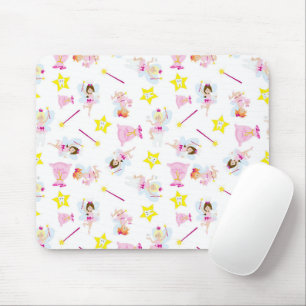 Pretty Tooth Fairy Magic Wand White Teeth Mouse Mat