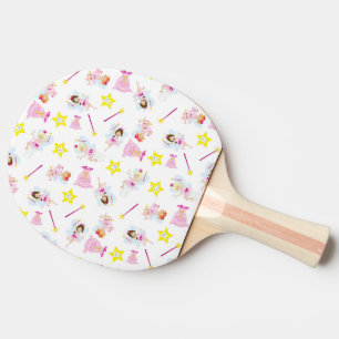 Pretty Tooth Fairy Magic Wand White Teeth Ping Pong Paddle