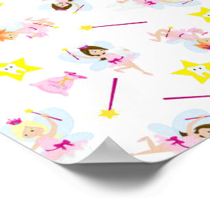 Pretty Tooth Fairy Magic Wand White Teeth Poster