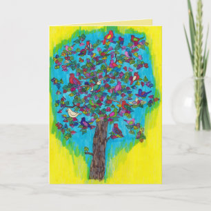 Pretty Tree Birthday Card