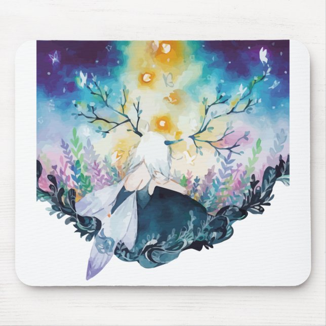 Pretty Tree Fairy   Mouse Mat (Front)