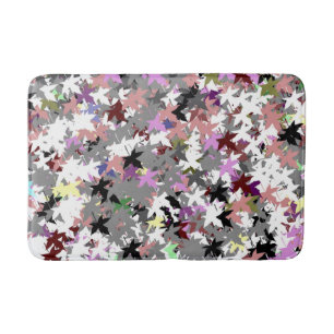 PRETTY TREE LEAVES BATH MAT