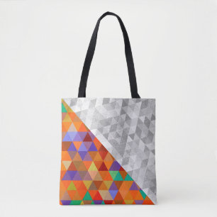 Pretty Triangle grunge pattern I & II + your ideas Tote Bag