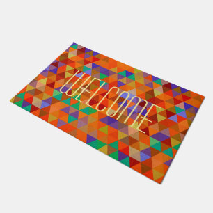 Pretty Triangle grunge pattern I + your ideas Doormat
