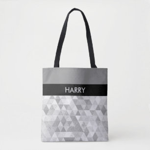 Pretty Triangle grunge Pattern II + your ideas Tote Bag