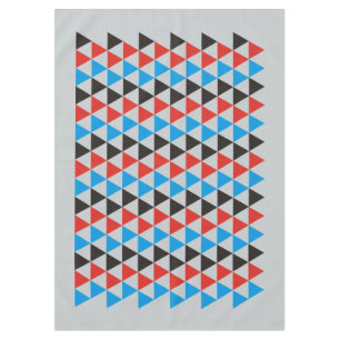 Pretty Triangle pattern black red blue + your idea Tablecloth