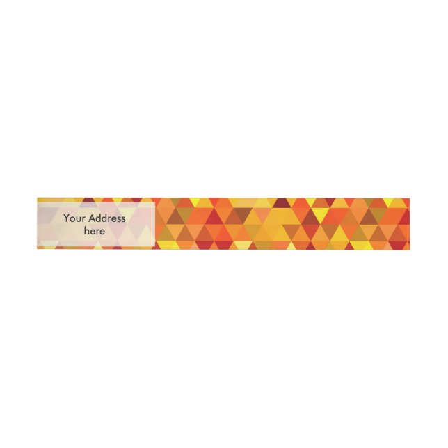 Pretty Triangle pattern I + your ideas Wraparound Address Label (Individual)