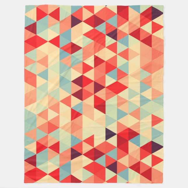 Pretty Triangle pattern II + your ideas Fleece Blanket (Front)