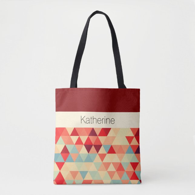 Pretty Triangle pattern II + your ideas Tote Bag (Front)