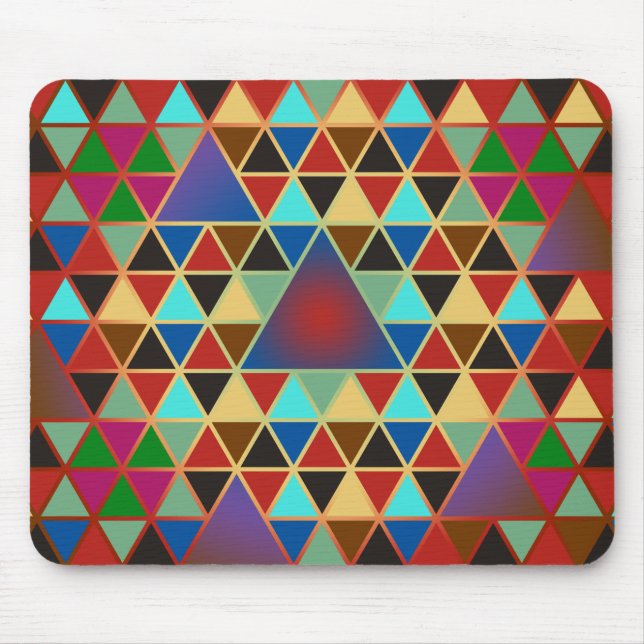 Pretty Triangle pattern III + your ideas Mouse Mat (Front)