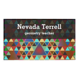 Pretty Triangle pattern III + your ideas Name Tag