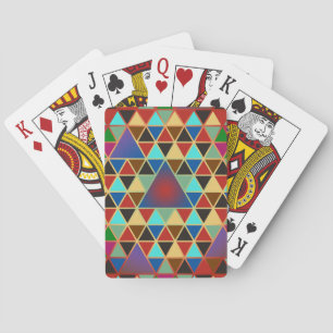 Pretty Triangle pattern III + your ideas Playing Cards