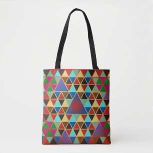 Pretty Triangle pattern III + your ideas Tote Bag