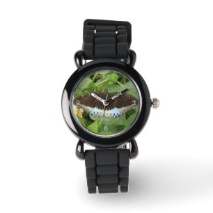 Pretty Tropical Butterfly Glitter Watch Numbers