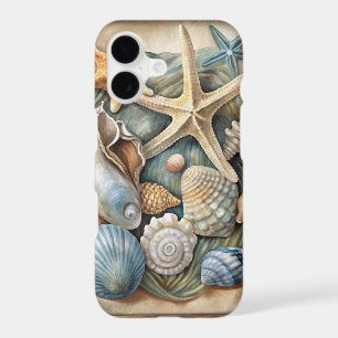 PRETTY TROPICAL SHARFISH AND SEASHELLS