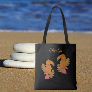 Pretty Tropical Toucan Tote Bag