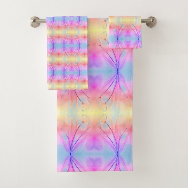 Pretty Tulip Towel Set (Insitu)