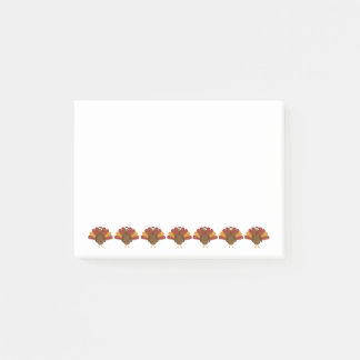 Pretty Turkey Post-it Notes