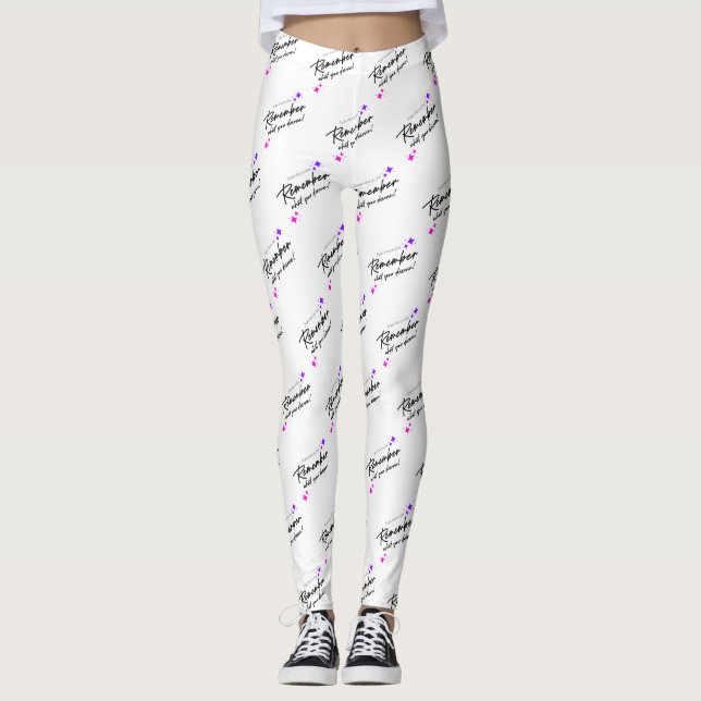Pretty Typography Quote Leggins Leggings (Front)