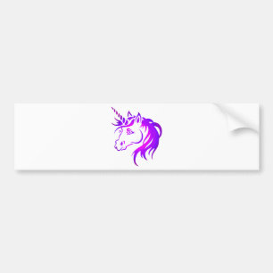 Pretty Unicorn Bumper Sticker