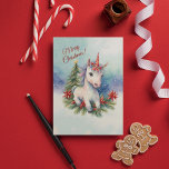 Pretty Unicorn Christmas  Holiday Card<br><div class="desc">Celebrate the magic of the season with our Pretty Unicorn Christmas Holiday Cards! Share the joy and wonder of the season with a touch of magic. Creating lasting memories just for you and your loved ones from My Baby Boutique!</div>