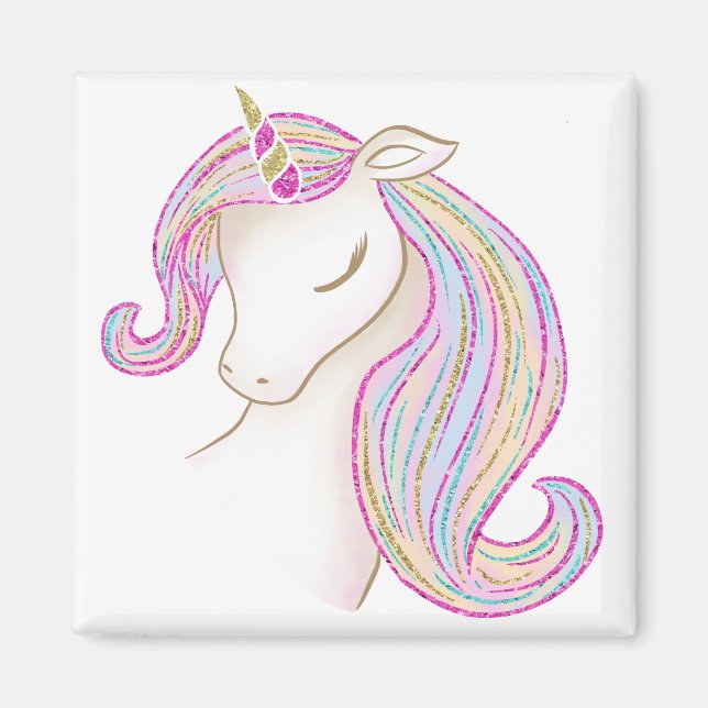 Pretty Unicorn Magnet (Front)