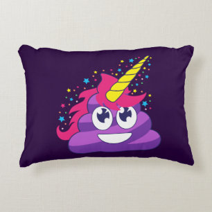 Pretty Unicorn Poop Decorative Cushion