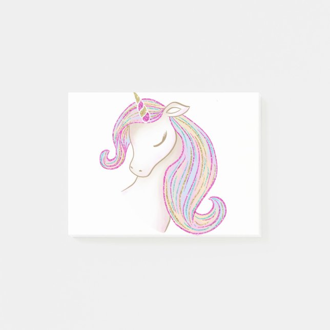 Pretty Unicorn Post-it Notes (Front)