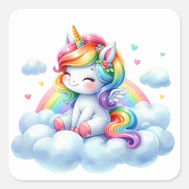 Pretty Unicorn Stickers (Front)