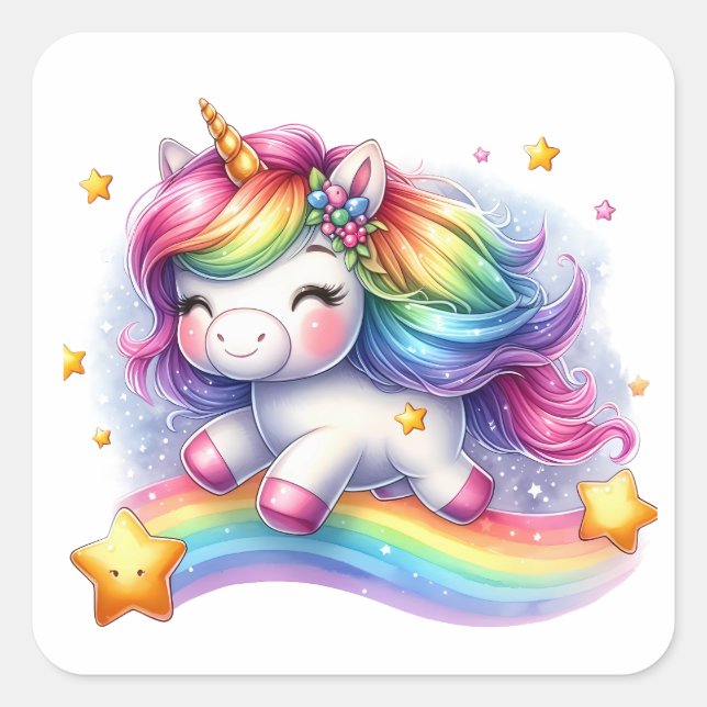 Pretty Unicorn Stickers (Front)