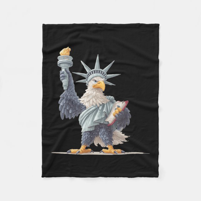 Pretty Usa Statue Costume For Patriotic Clothes Lo Fleece Blanket (Front)