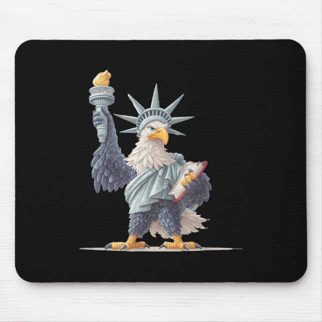 Pretty Usa Statue Costume For Patriotic Clothes Lo Mouse Mat (Front)
