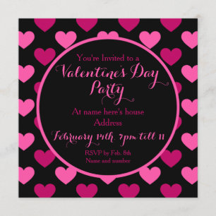 Pretty Valentines Party Invitation