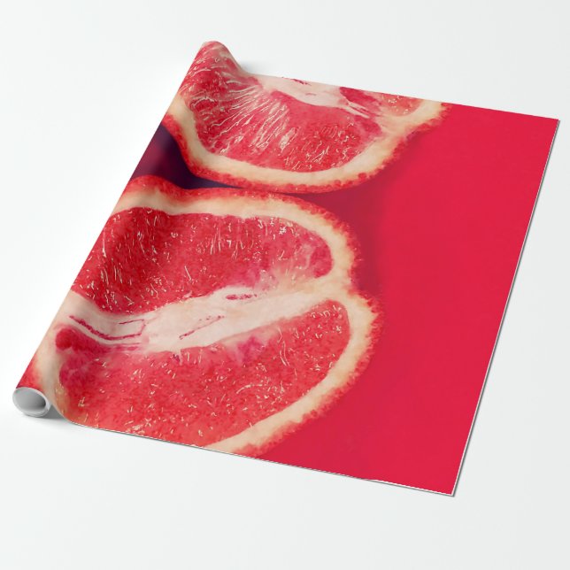 Pretty Vegetables Wrapping Paper (Unrolled)