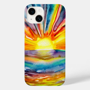 Pretty Vibrant Colourful Sunset over the Water Case-Mate iPhone 14 Case