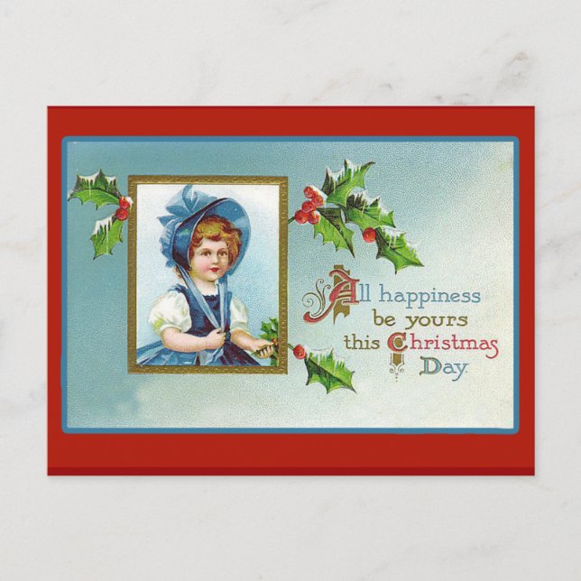 Pretty Victorian Christmas Cards (Front)
