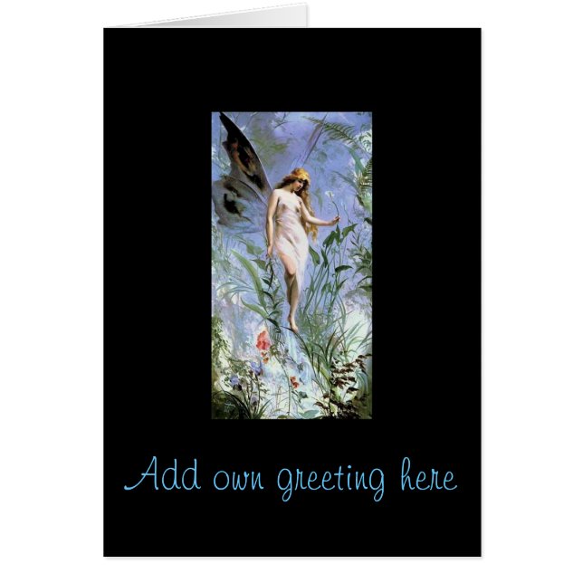 Pretty Vintage Art Fairy Flowers - Add name Gifts (Front)