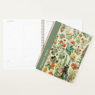 Pretty Vintage Botanical Flowers Diary 2022 Dated  Planner