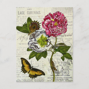 Pretty Vintage Collage Postcard