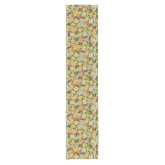 Pretty Vintage Country Floral Girly Rose Pattern Short Table Runner