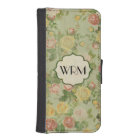 Pretty Vintage Floral Monogrammed Flower Pattern