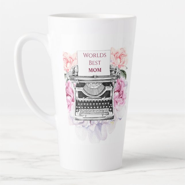 Pretty Vintage Floral Mum Mothers Day Mug (Left)