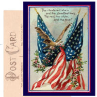 Pretty Vintage Fourth of July Patriotic Flag