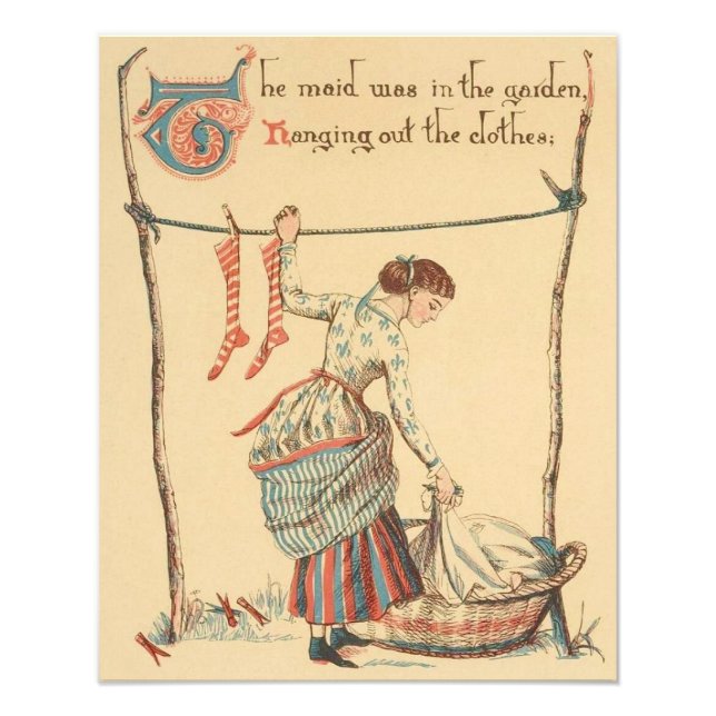 Pretty Vintage Lady Photo Print (Front)