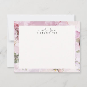 Pretty Vintage Roses Personalised Stationery Card
