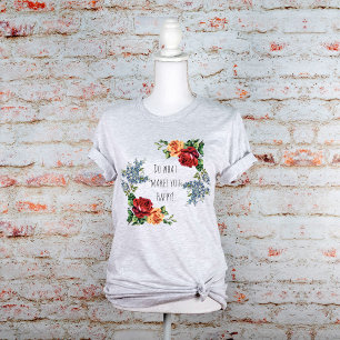 Pretty Vintage Watercolor Roses T-Shirt