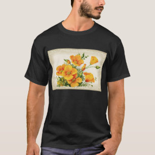 Pretty Vintage Yellow Flowers T-Shirt