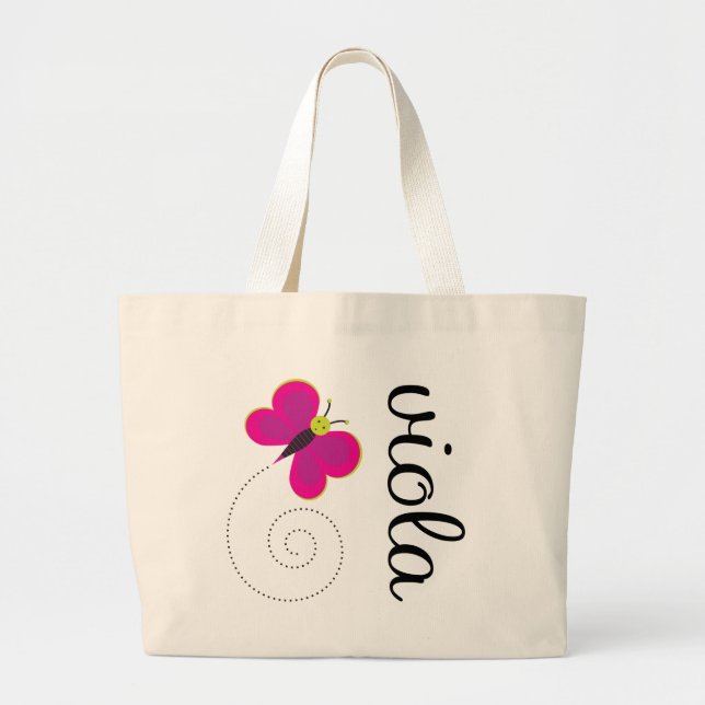 Pretty Viola Tote Bag (Front)