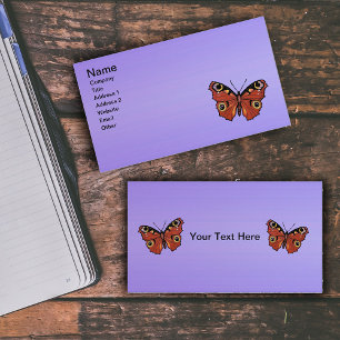 Pretty Vivid Monarch Butterfly Purple Business Card
